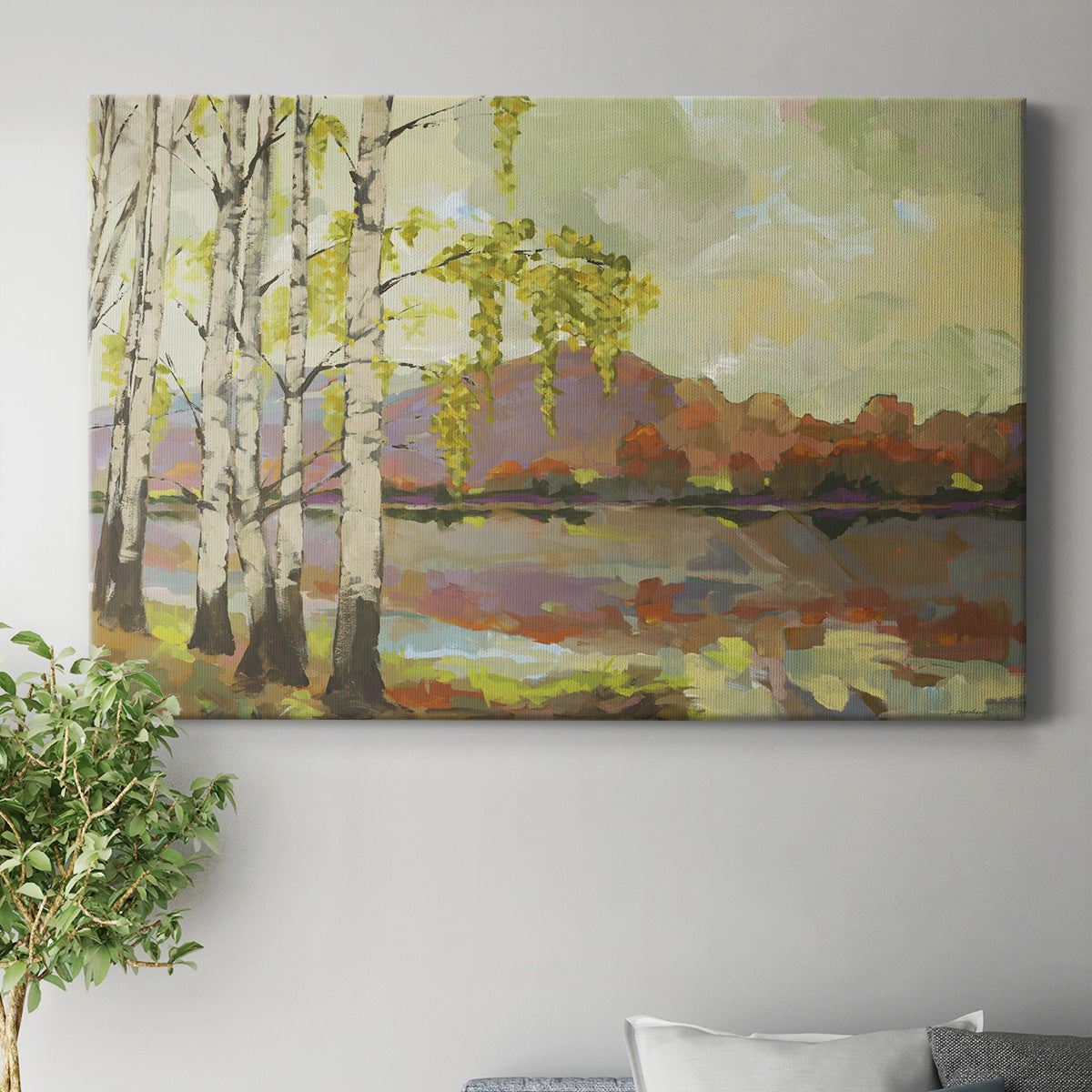 Birch Stand Premium Gallery Wrapped Canvas - Ready to Hang