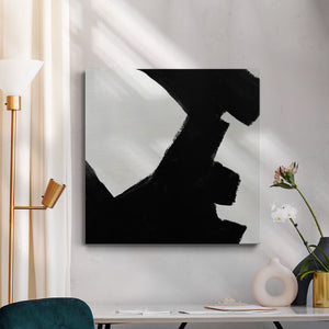 Block Brushwork V-Premium Gallery Wrapped Canvas - Ready to Hang
