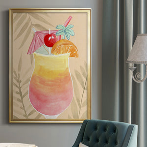 Tropical Cocktail IV Premium Framed Print - Ready to Hang