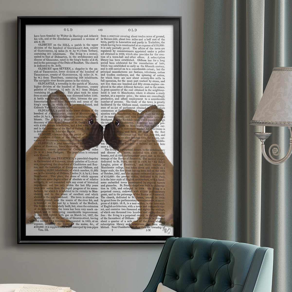 French Kiss Close Up Premium Framed Print - Ready to Hang