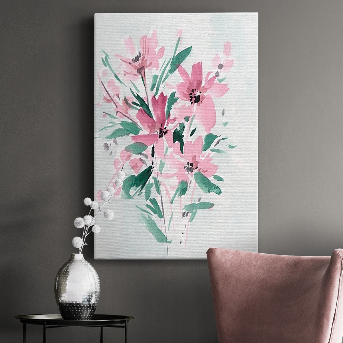 Posy Blooms IV Premium Gallery Wrapped Canvas - Ready to Hang
