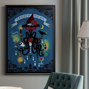 Spooky Cephalopod Chandeliers I Premium Framed Print - Ready to Hang