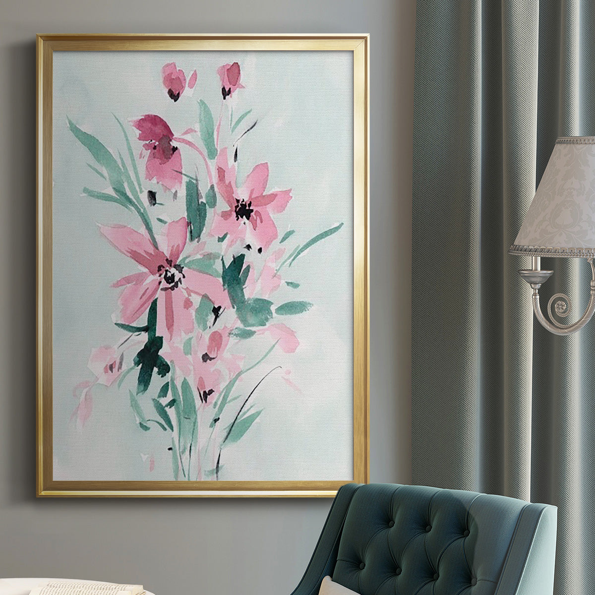 Posy Blooms II Premium Framed Print - Ready to Hang