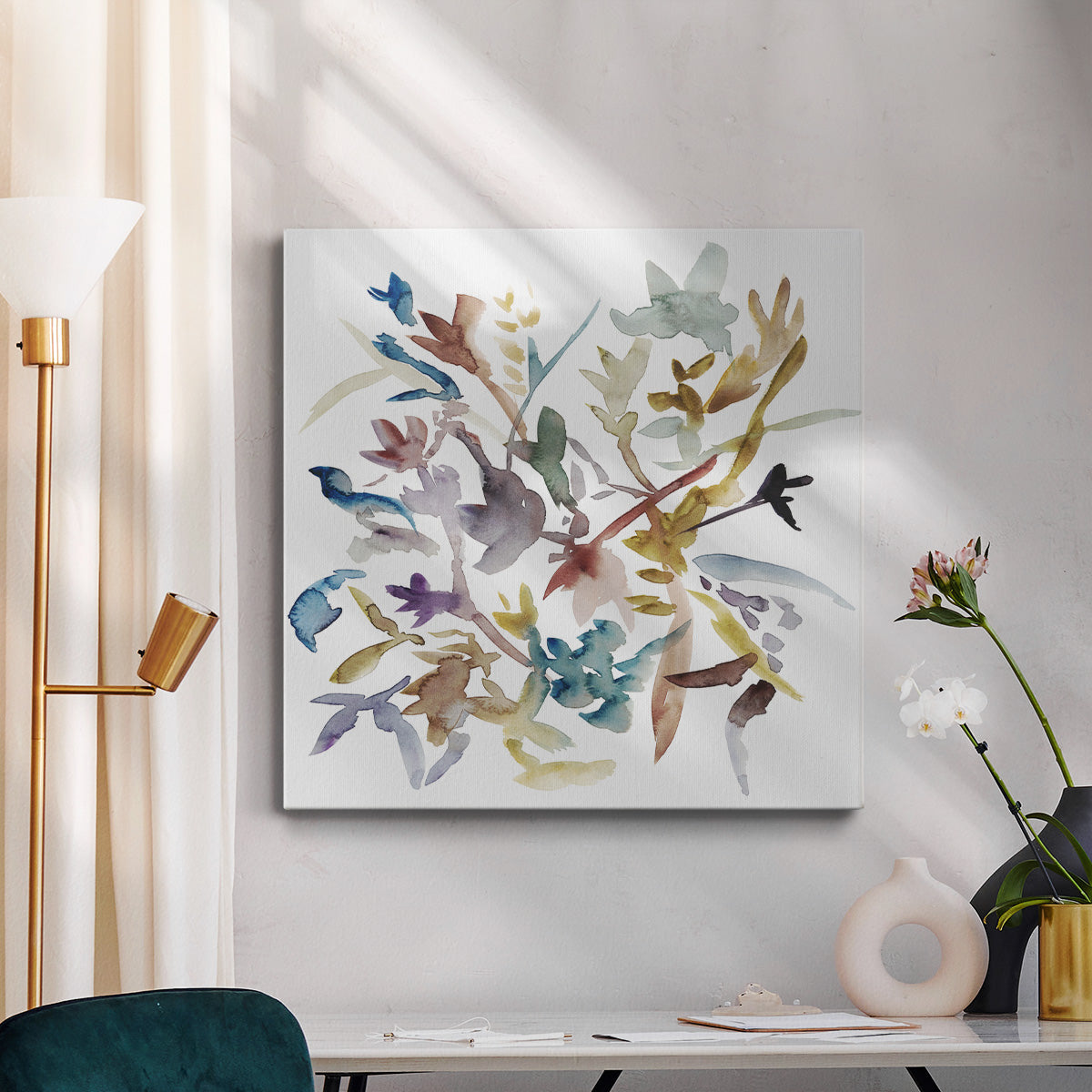 Forest Flowers II-Premium Gallery Wrapped Canvas - Ready to Hang