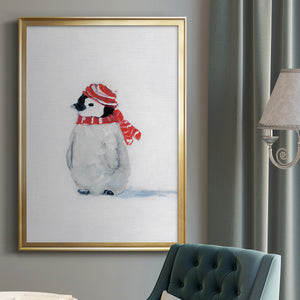 Penguin Play II Premium Framed Print - Ready to Hang