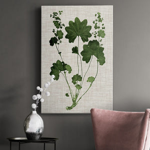 Forest Foliage on Linen IV Premium Gallery Wrapped Canvas - Ready to Hang