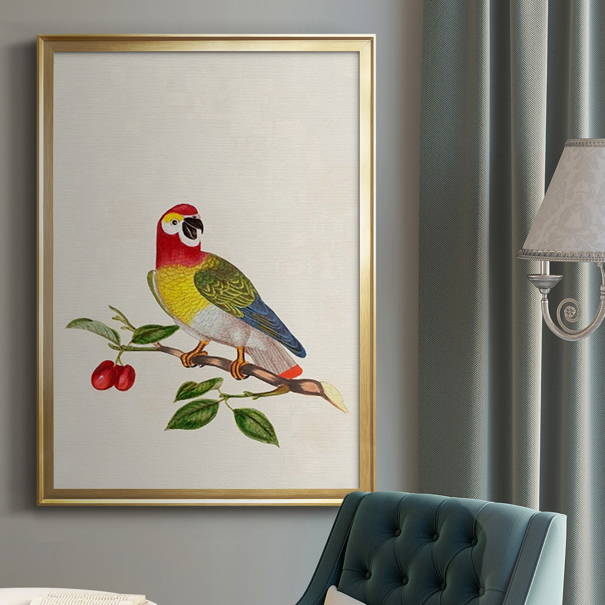 Bird in Habitat VI Premium Framed Print - Ready to Hang