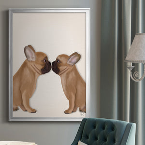 Sepia Botanical Journal I - Modern Framed Canvas Print