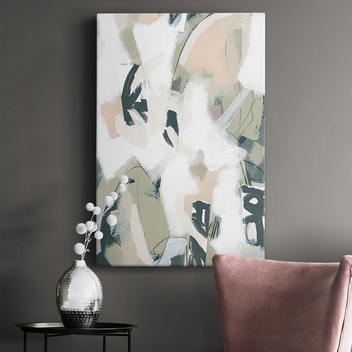 Sumi Storm I Premium Gallery Wrapped Canvas - Ready to Hang
