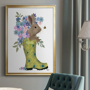 Welly Bunny And Bee Premium Framed Print - Ready to Hang