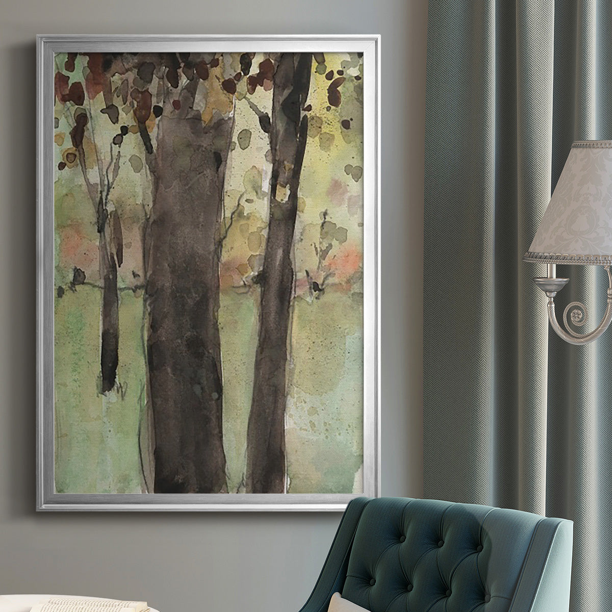 Under the Tree Confetti II Premium Framed Print - Ready to Hang