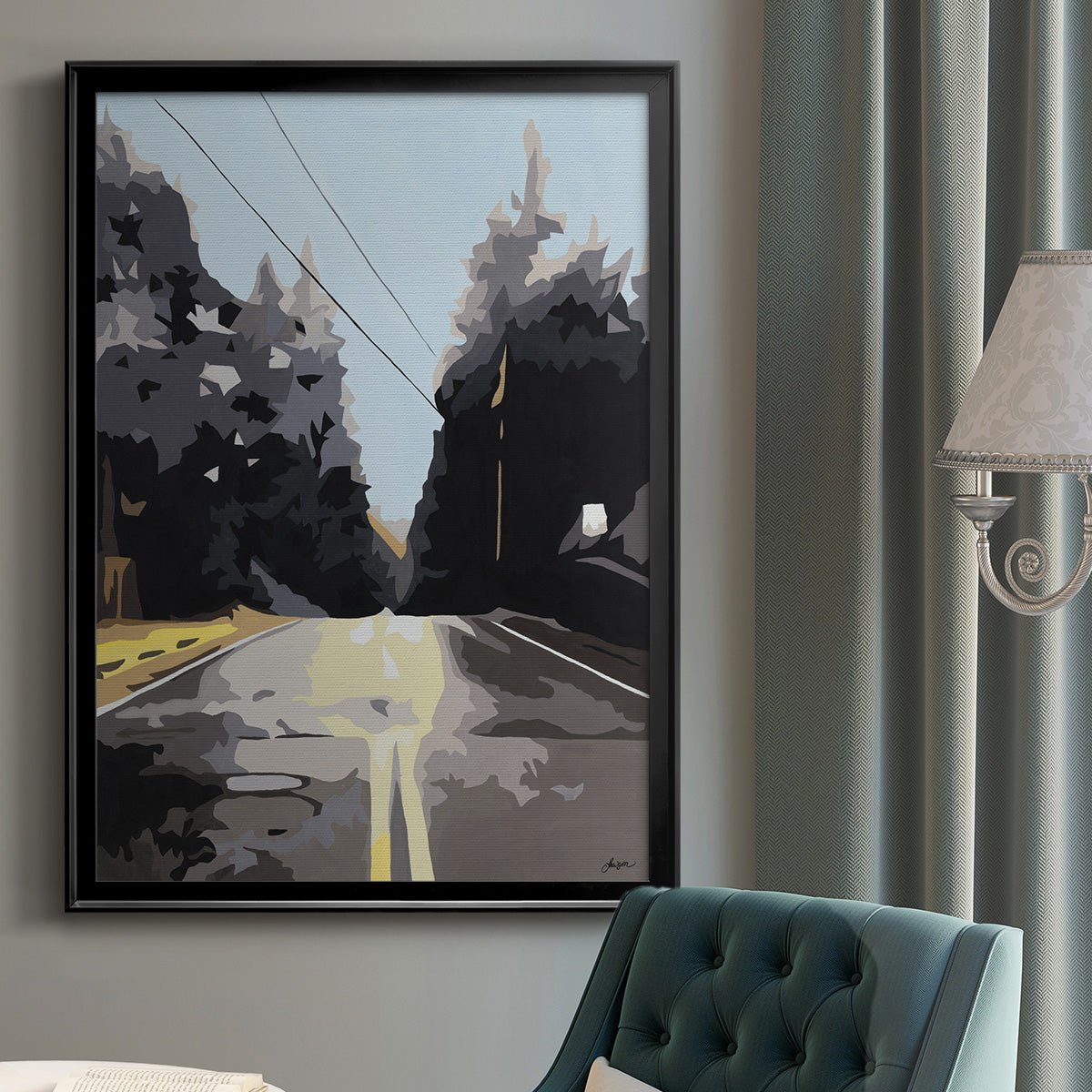 The Road Less Traveled Premium Framed Print - Ready to Hang