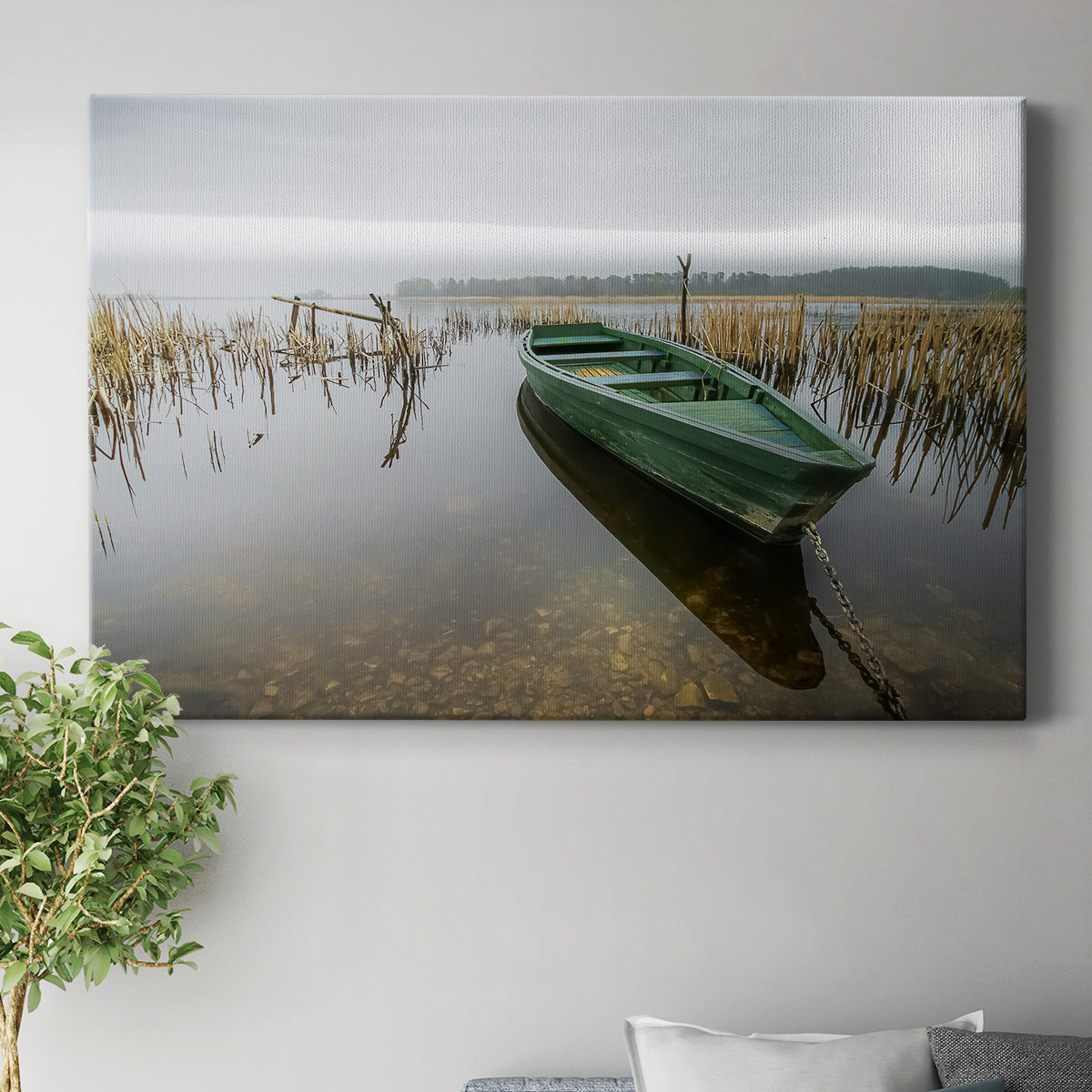 Green One Premium Gallery Wrapped Canvas - Ready to Hang