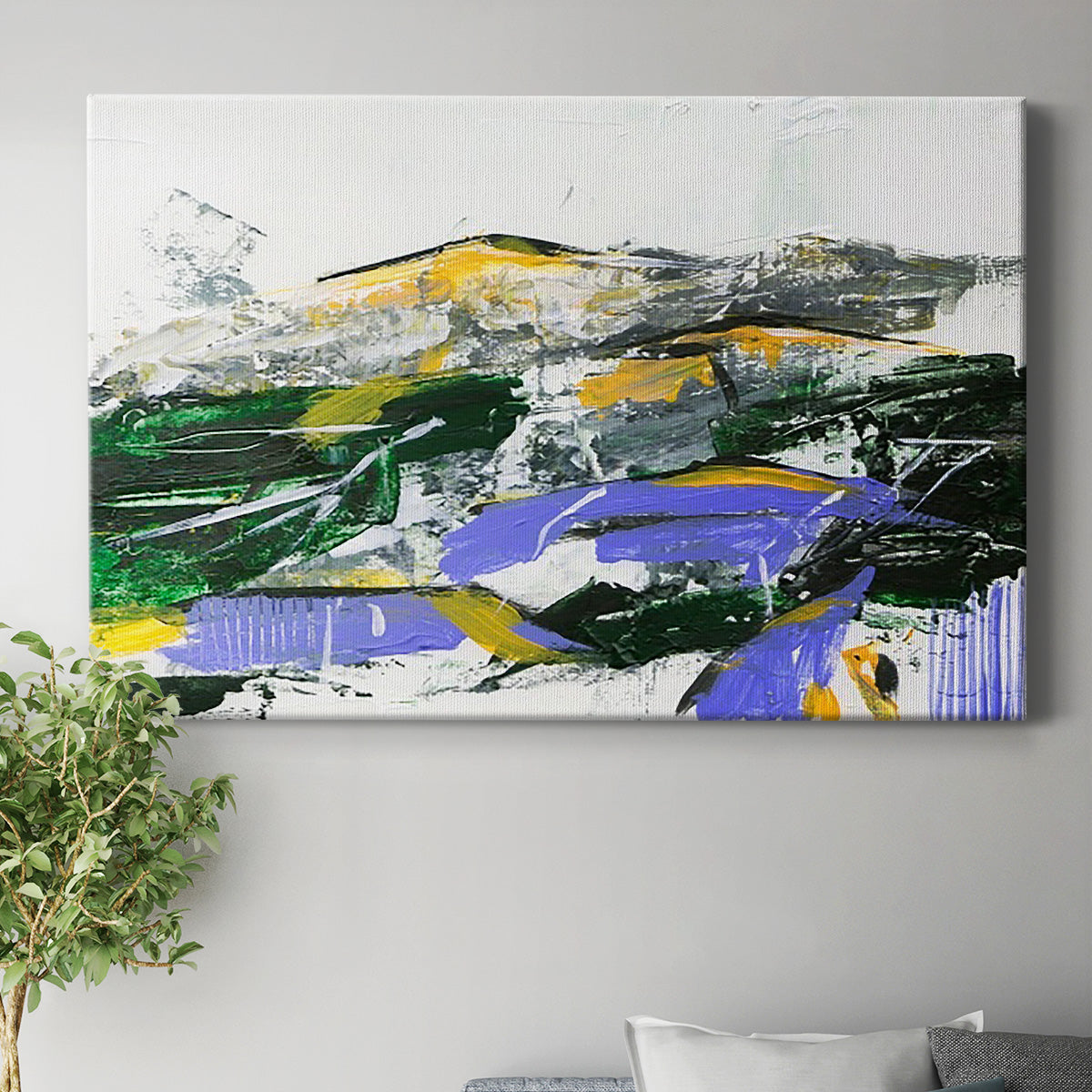 Silent Mountain II Premium Gallery Wrapped Canvas - Ready to Hang