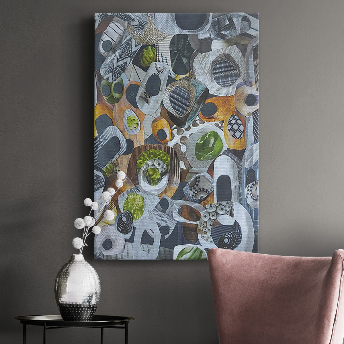 Big Sur Stones and Kelp Premium Gallery Wrapped Canvas - Ready to Hang