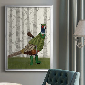 Pheasant Shooting Party 2 Premium Framed Print - Ready to Hang