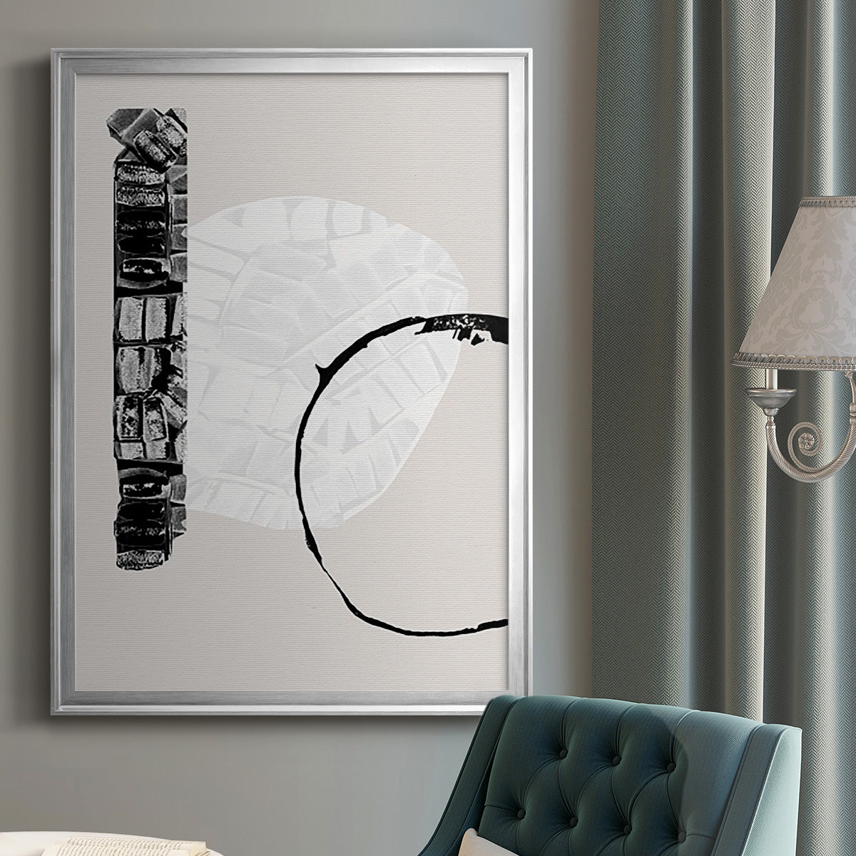 Zen Shapes I Premium Framed Print - Ready to Hang