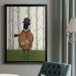 Pheasant Shooting Party 3 Premium Framed Print - Ready to Hang