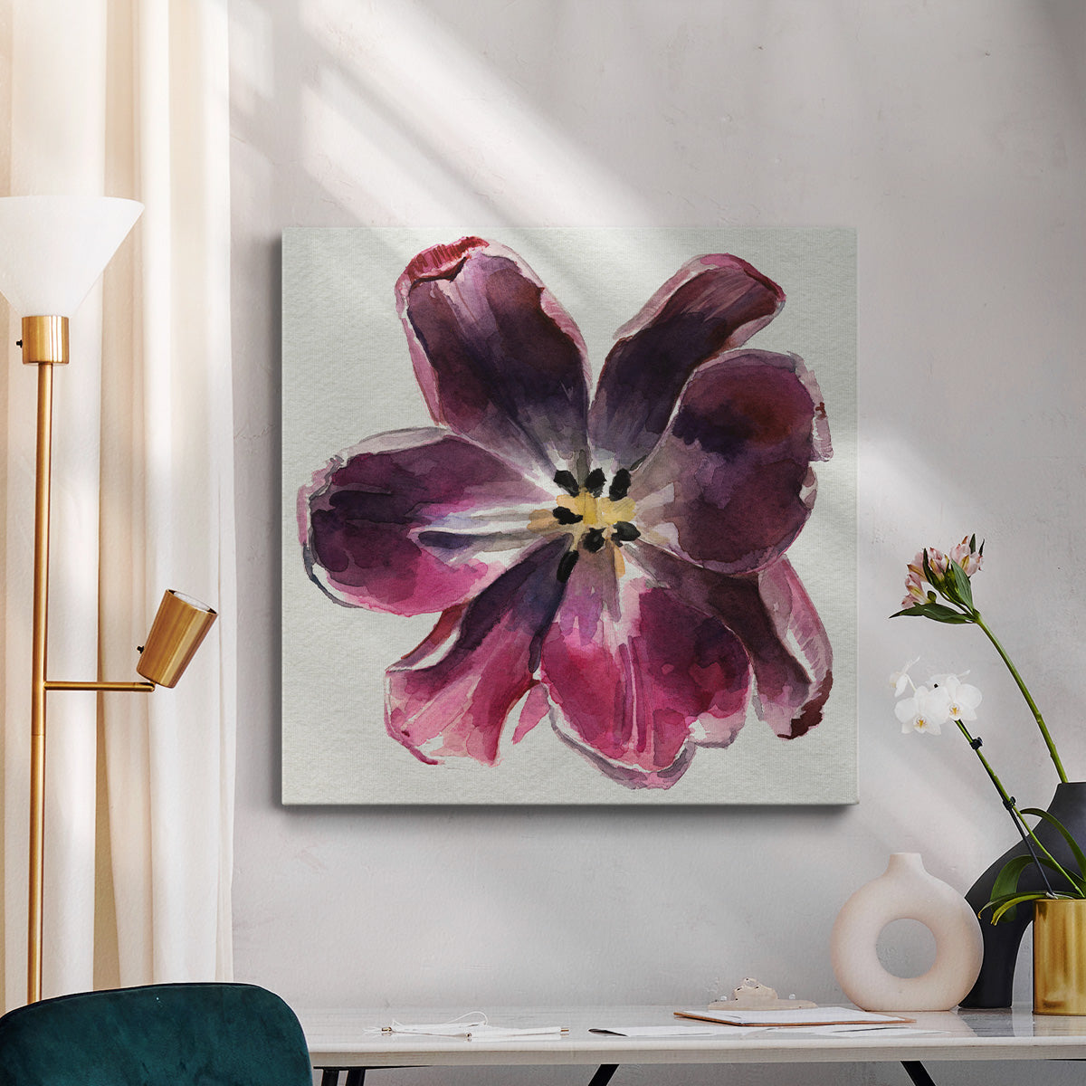 Susie's Tulips II-Premium Gallery Wrapped Canvas - Ready to Hang