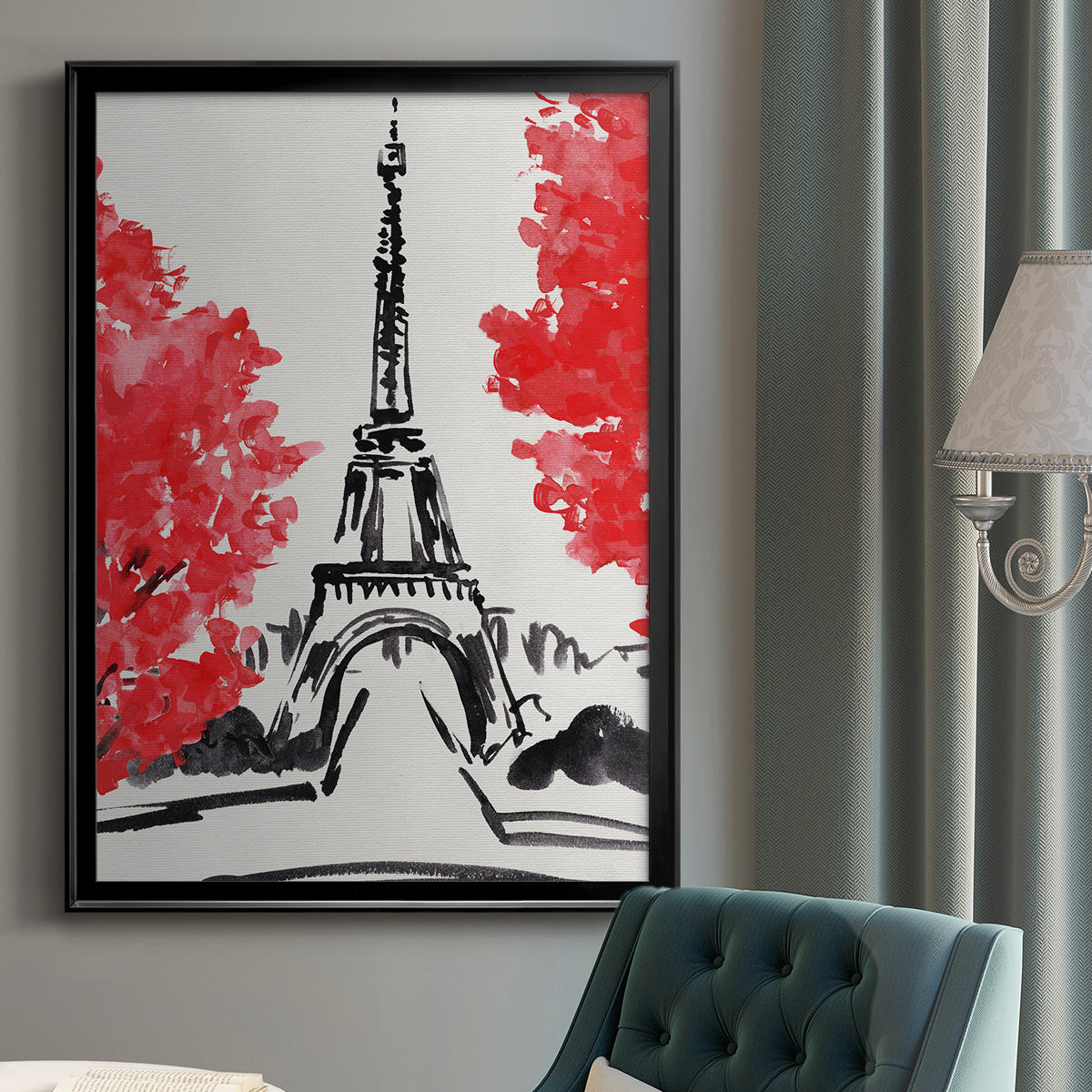 Day in Paris I Premium Framed Print - Ready to Hang