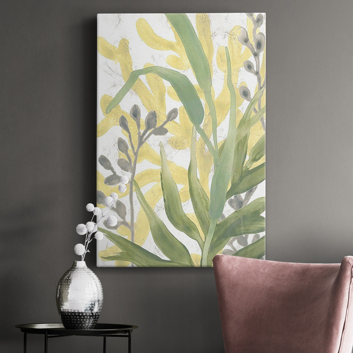 Sea Grass Fresco I Premium Gallery Wrapped Canvas - Ready to Hang