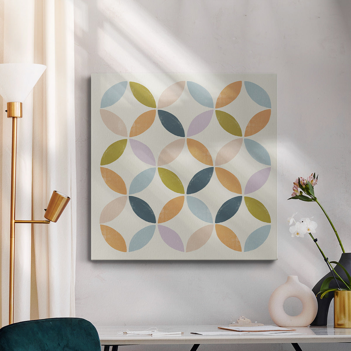 Deco Diagram II-Premium Gallery Wrapped Canvas - Ready to Hang