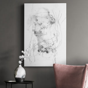 Graphite Abstract IV Premium Gallery Wrapped Canvas - Ready to Hang
