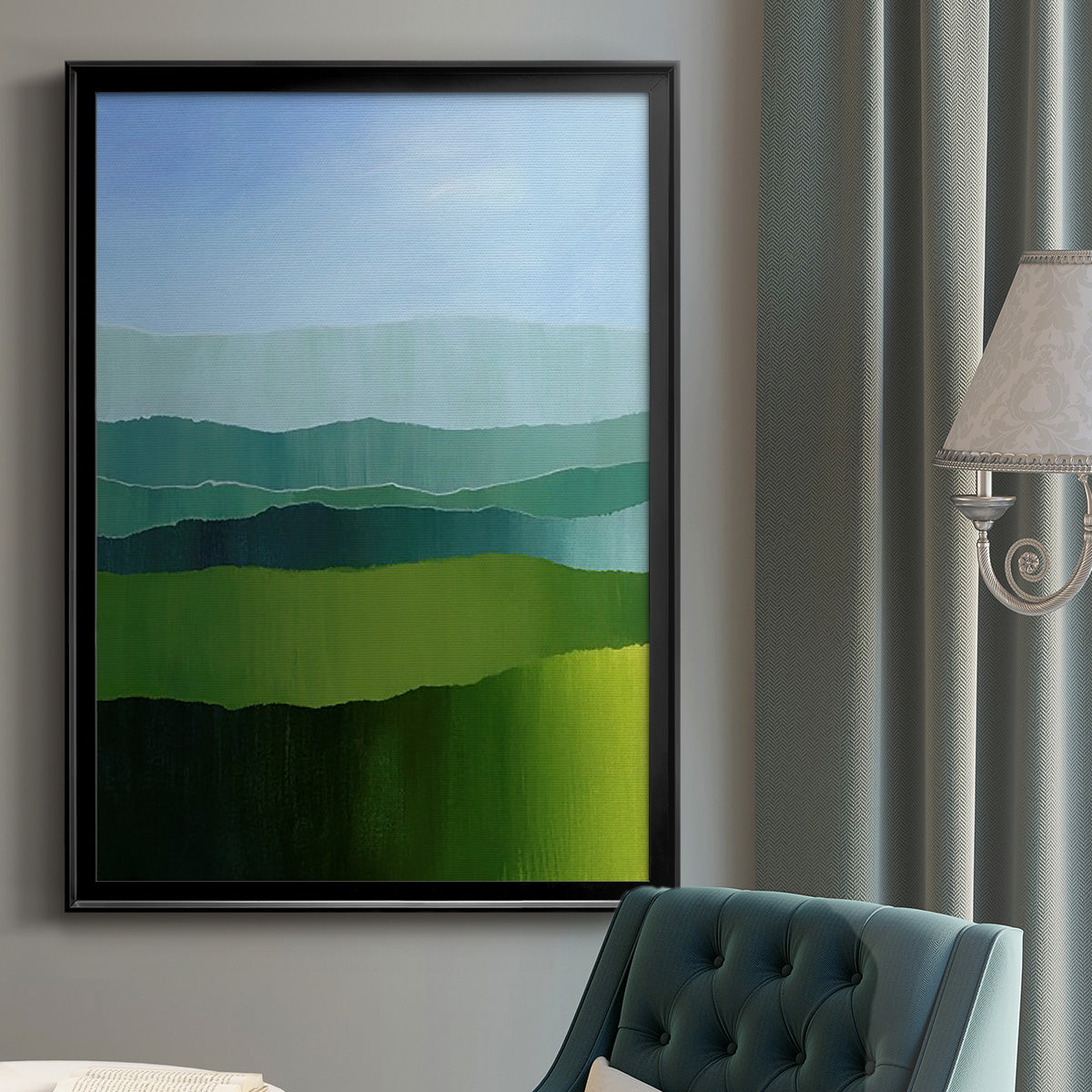 Blue Ridge Fade I Premium Framed Print - Ready to Hang