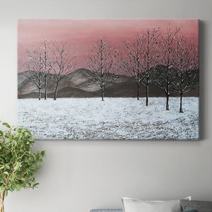 Sunset Snowfall II Premium Gallery Wrapped Canvas - Ready to Hang