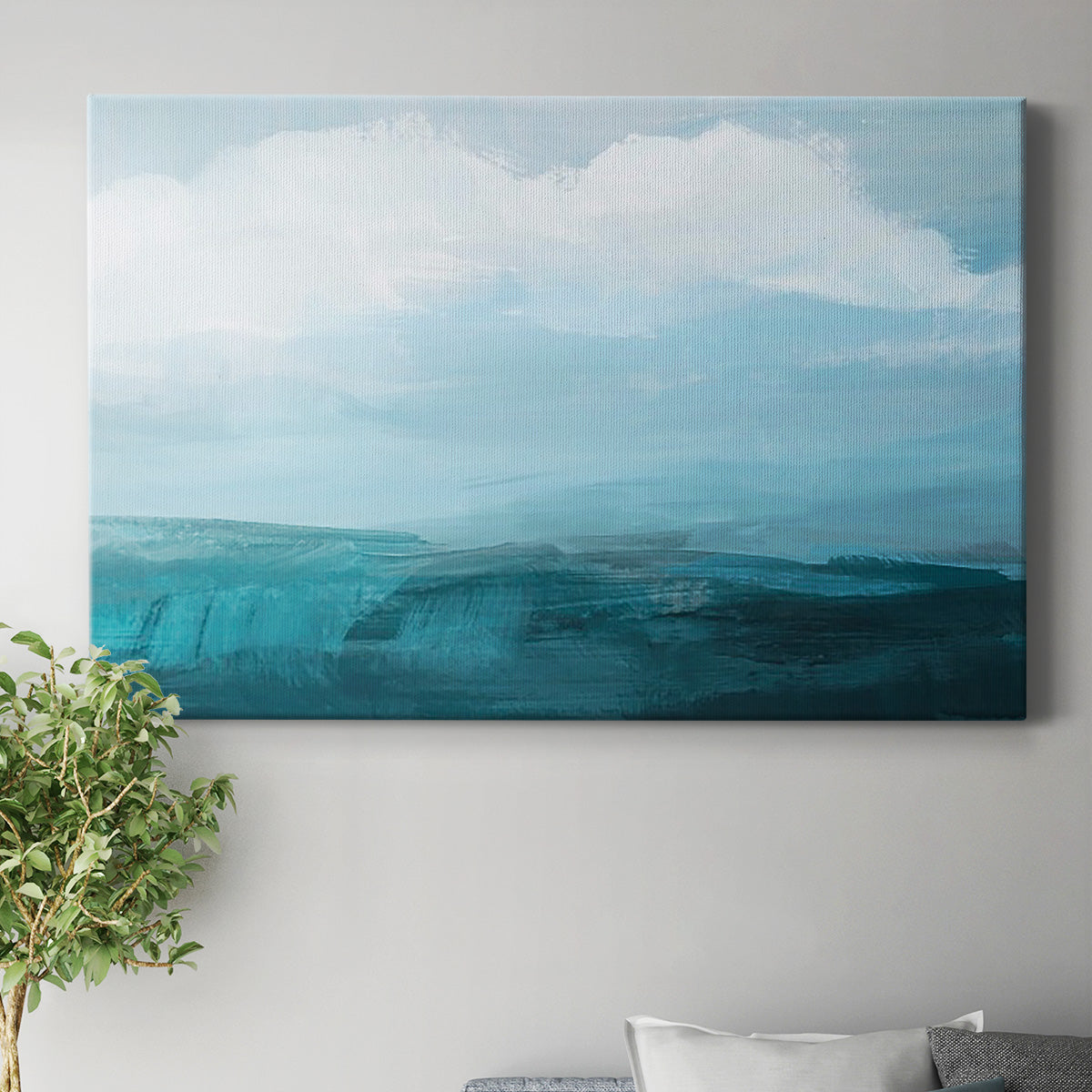 Azure Rising II Premium Gallery Wrapped Canvas - Ready to Hang