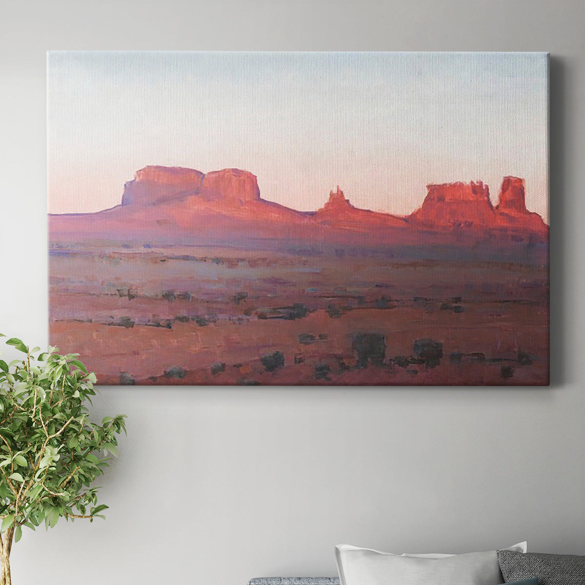 Red Rocks at Dusk II Premium Gallery Wrapped Canvas - Ready to Hang