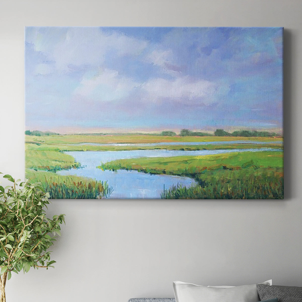 Summer Marsh II Premium Gallery Wrapped Canvas - Ready to Hang