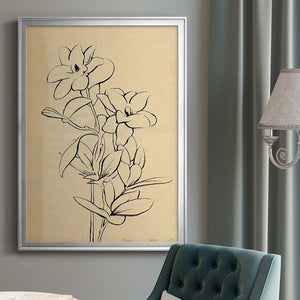 Magnolia Sketch I Premium Framed Print - Ready to Hang