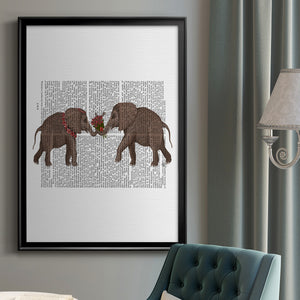 Elephant Bouquet, Landscape Premium Framed Print - Ready to Hang