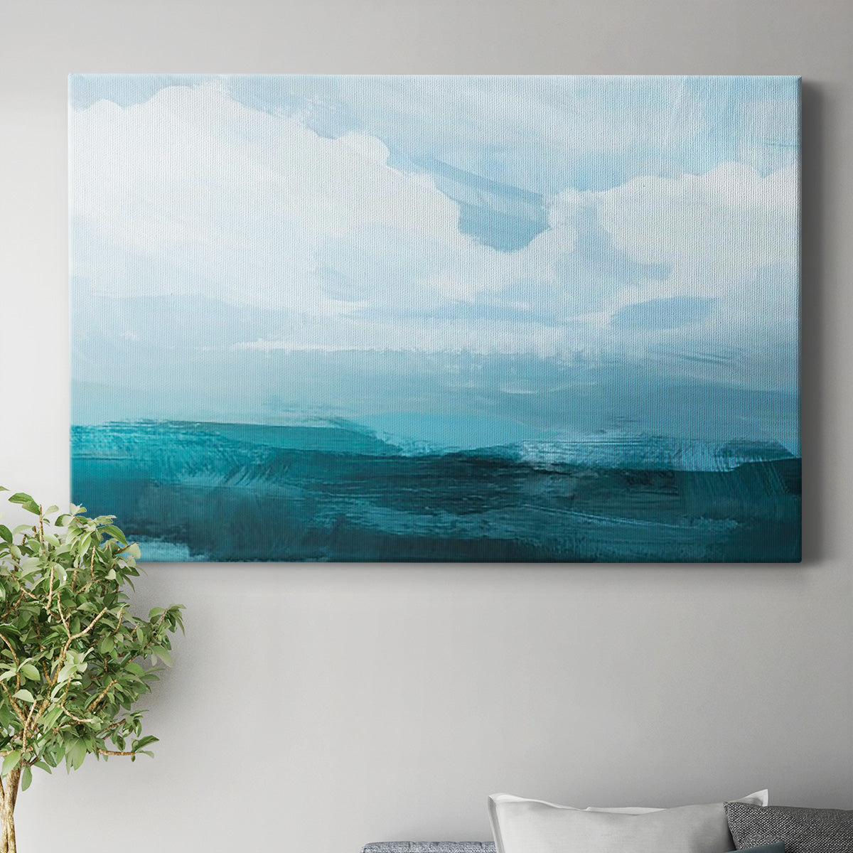 Azure Rising III Premium Gallery Wrapped Canvas - Ready to Hang