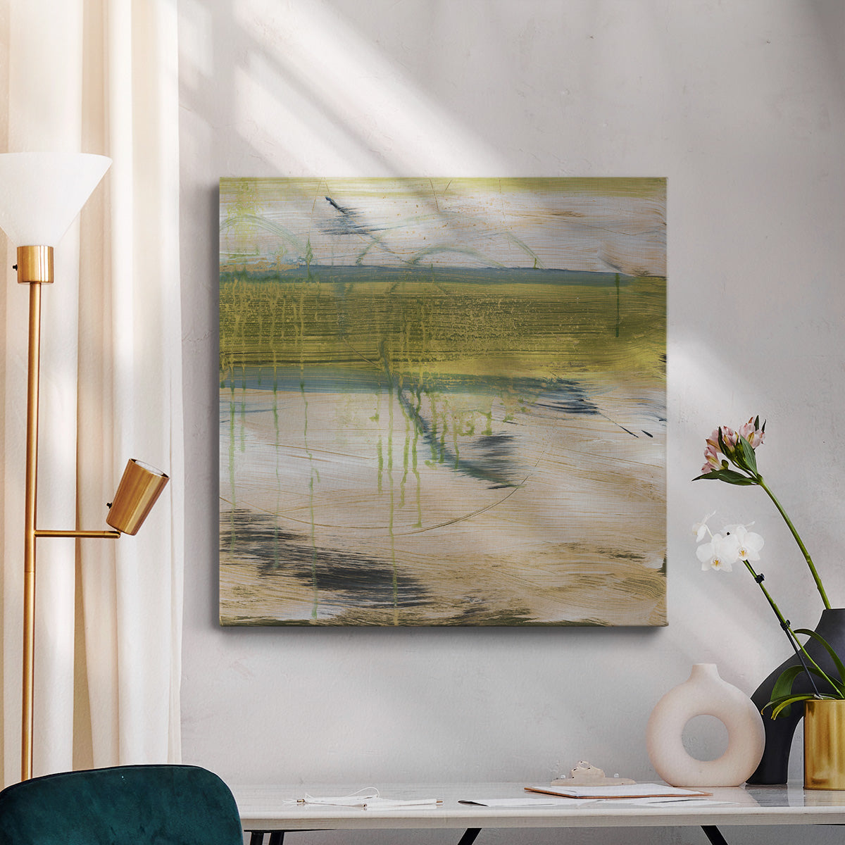 Aquatic Reflections I-Premium Gallery Wrapped Canvas - Ready to Hang