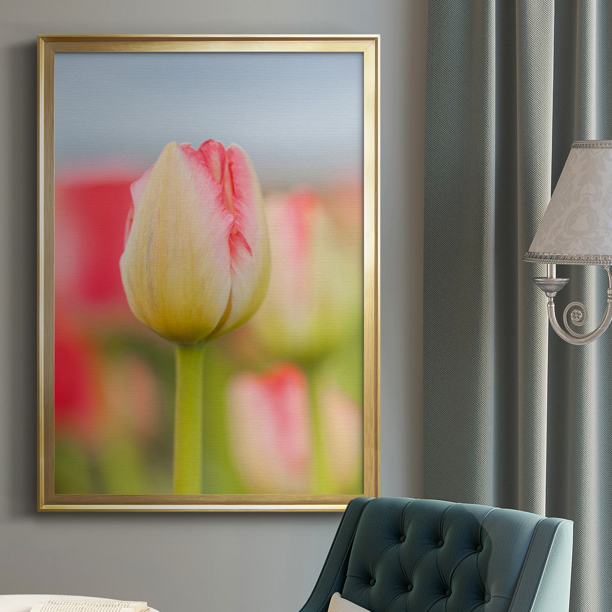 Twotone Tulip Premium Framed Print - Ready to Hang