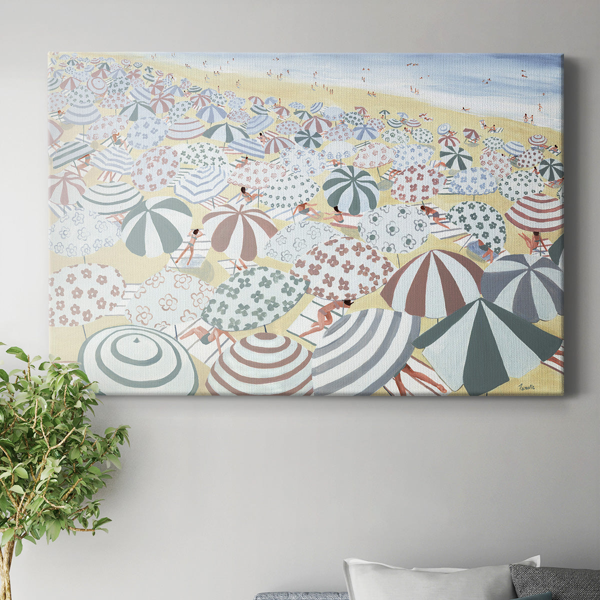 Subtle Beach Premium Gallery Wrapped Canvas - Ready to Hang