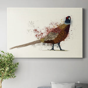 Pheasant Splash 2 Premium Gallery Wrapped Canvas - Ready to Hang