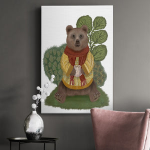 Hot Chocolate Bear Premium Gallery Wrapped Canvas - Ready to Hang