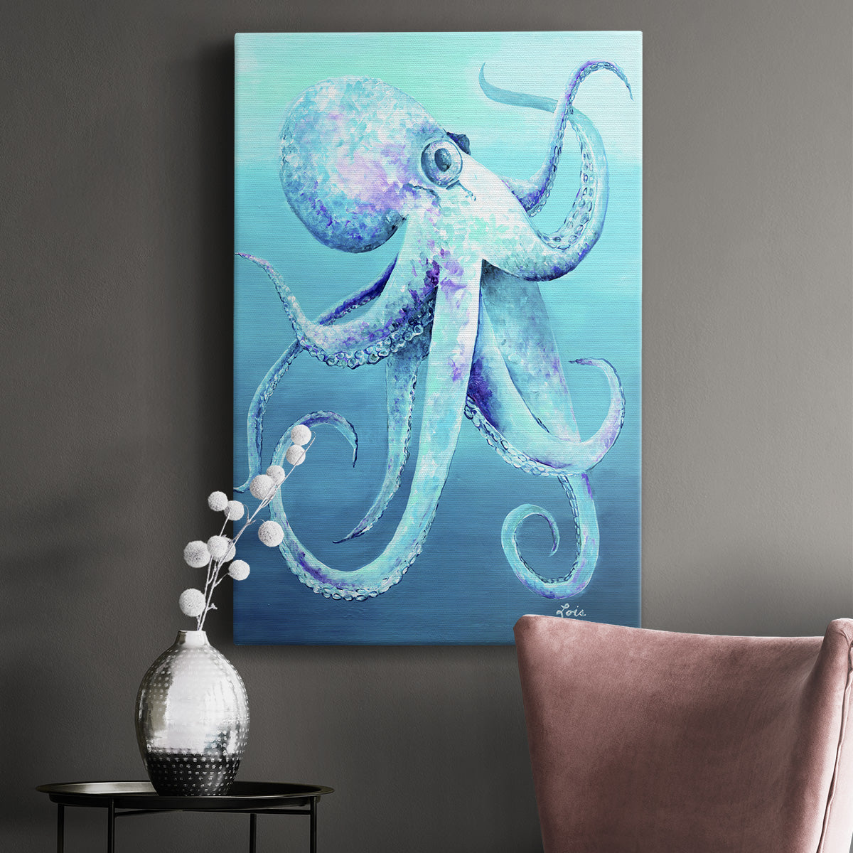 Octopus Premium Gallery Wrapped Canvas - Ready to Hang