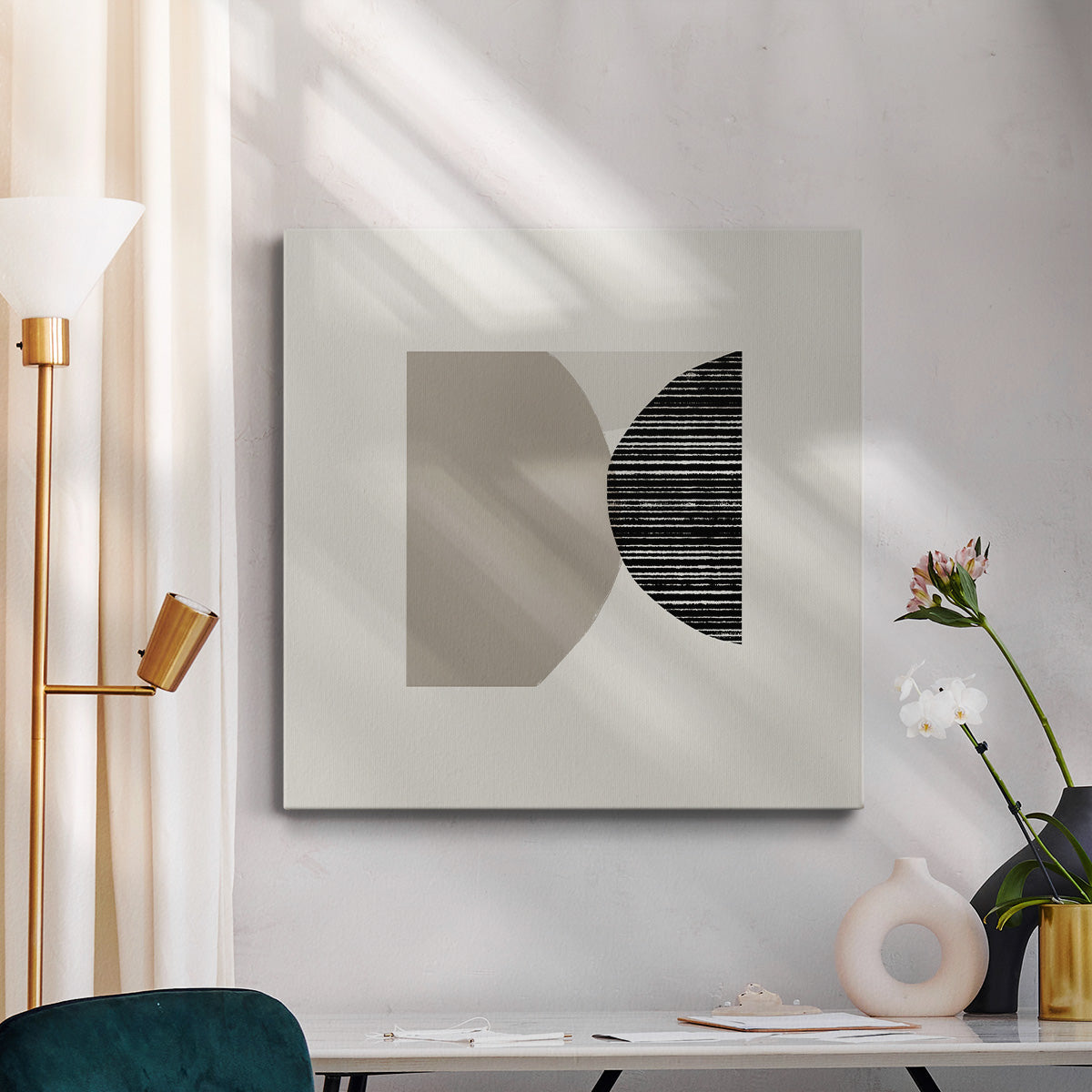 Fragmented Shapes I-Premium Gallery Wrapped Canvas - Ready to Hang