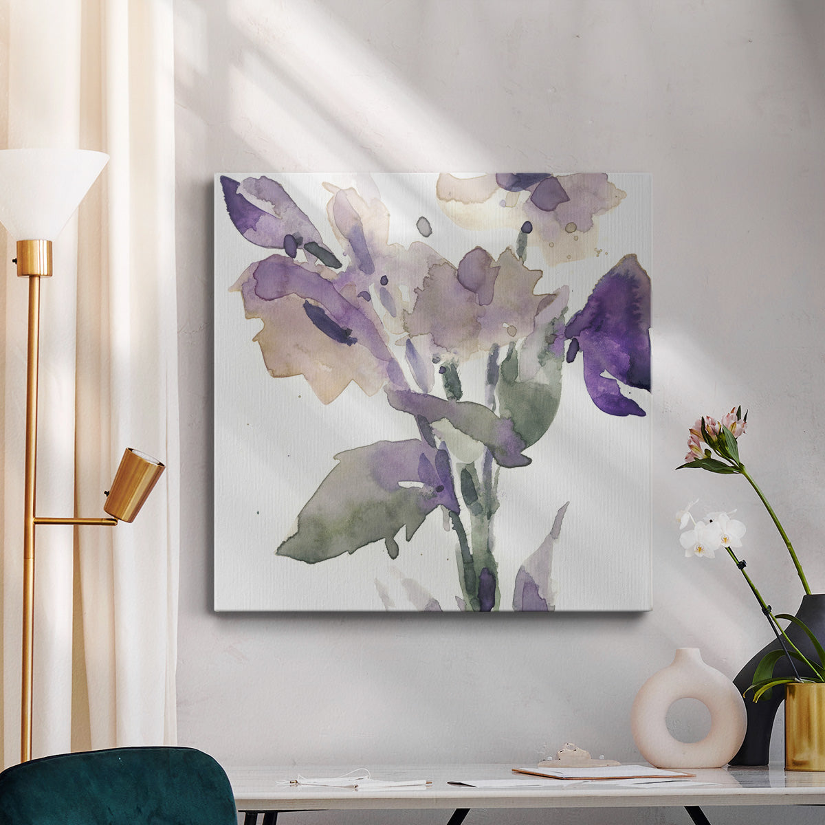 Garden Blooms II-Premium Gallery Wrapped Canvas - Ready to Hang