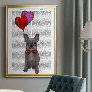 French Bulldog and Balloons Premium Framed Print - Ready to Hang