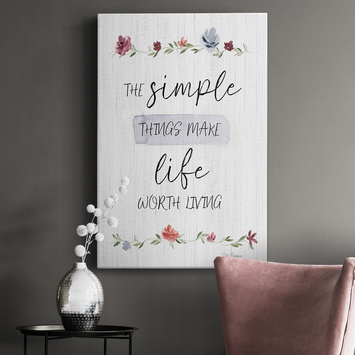 The Simple Things Premium Gallery Wrapped Canvas - Ready to Hang