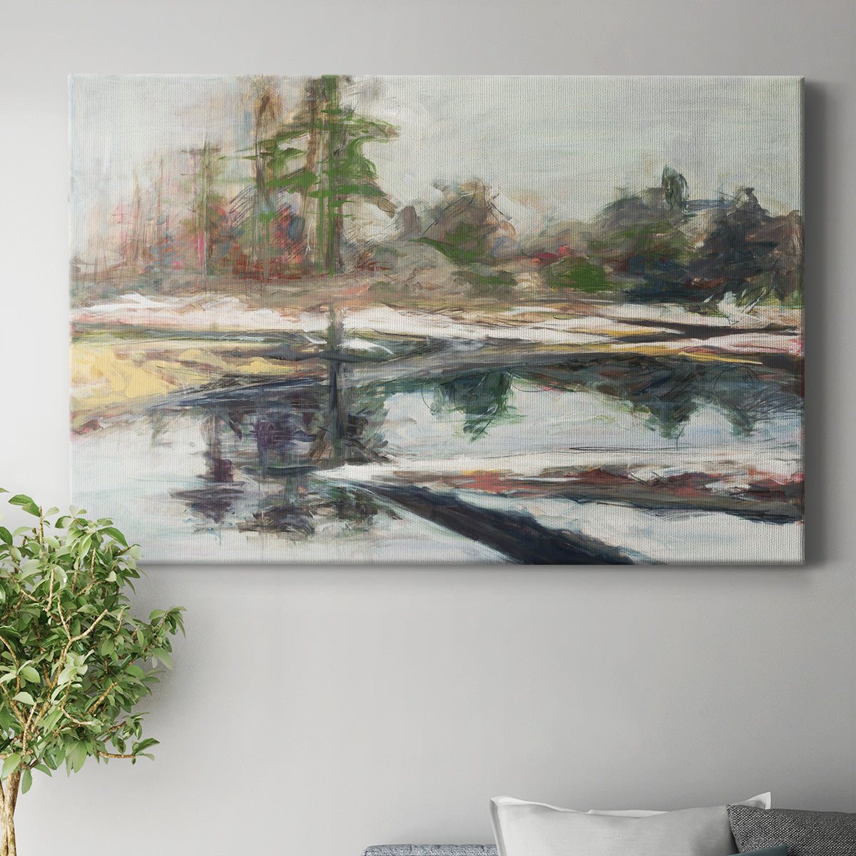 Quiet Reflection Premium Gallery Wrapped Canvas - Ready to Hang