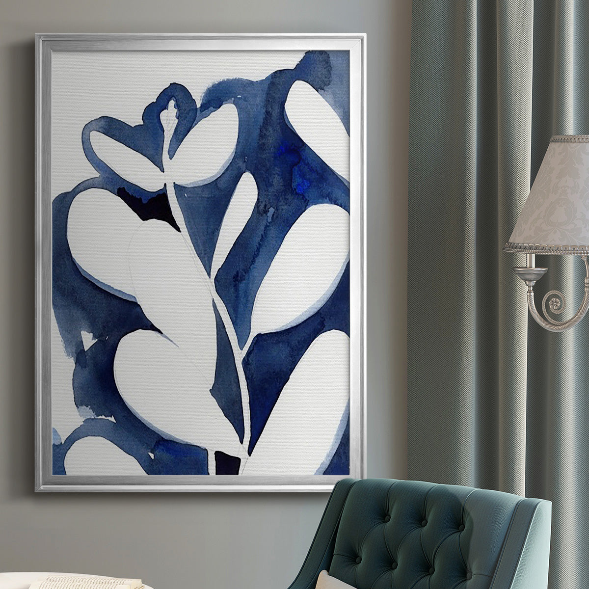 Blue Eucalyptus II Premium Framed Print - Ready to Hang