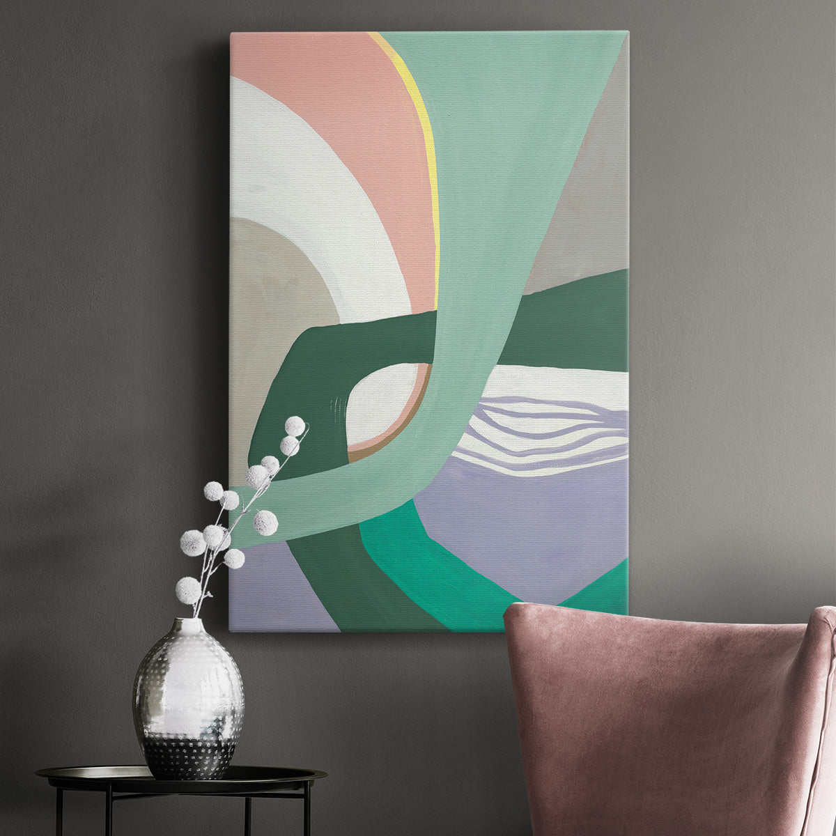 Merge Left Premium Gallery Wrapped Canvas - Ready to Hang