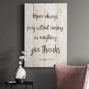 Rejoice Always Premium Gallery Wrapped Canvas - Ready to Hang