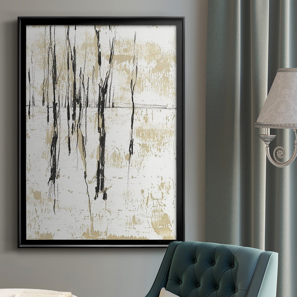 Gilded Forest I Premium Framed Print - Ready to Hang